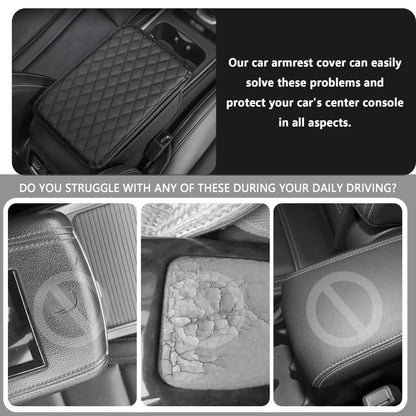 Stacool Car Center Console Cover with Storage Bags Black